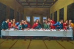 poslední večeře, Leonardo da Vinci, , reprodukce obrazu, slavný obraz